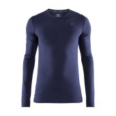 Мъжка термо блуза с дълъг ръкав Craft Fuseknit Comfort RN LS с плоски шевове, тъмно синя