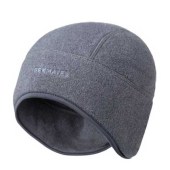 Топла зимна шапка Trekmates Annat Polartec, в сив цвят