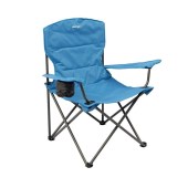 Стол за къмпинг Vango Malibu със стоманена конструкция, поставка за чаша и регулируеми подлакътници, максимално натоварване 120 кг